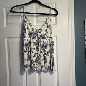 American eagle floral tank top. Size M